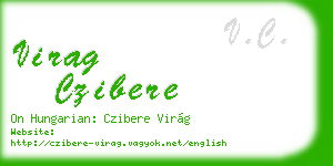 virag czibere business card